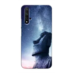 Силиконовые Чехлы (смешные стикеры) для Huawei Honor 20 (Статуя)