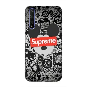 Чехол с Брендами одежды на Хуавей Хонор 20 (Supreme Маус)