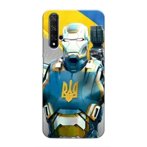 Силиконовый Чехол на Huawei Honor 20 (Я-Украина) (Украинский робокоп)
