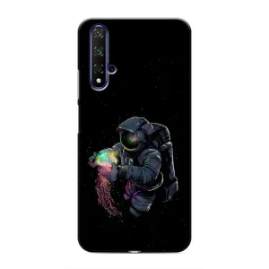 Силіконовый Чохол з принтом "Космонавти" на Huawei Honor 20 (В руках земля)
