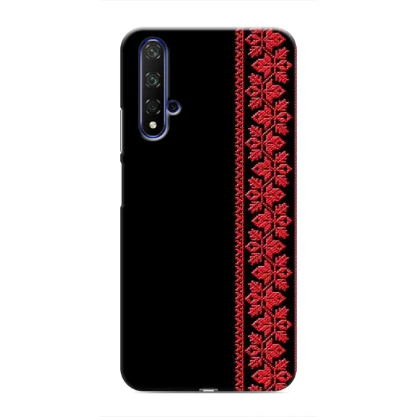 Чехол с рисунком «Вышиванка на черном» для Huawei Honor 20 Чехол с рисунком «Вышиванка на черном» для Huawei Honor 20