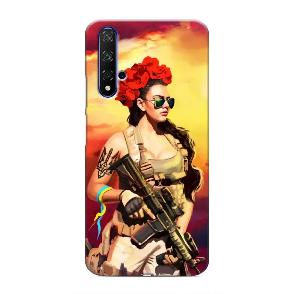 Чехол с рисунком «Женщина солдат» для Huawei Honor 20 Чехол с рисунком «Женщина солдат» для Huawei Honor 20
