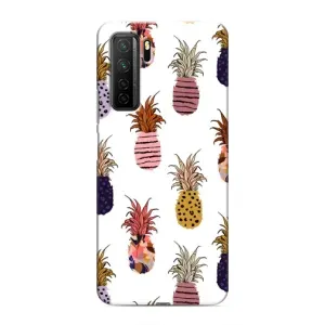 Чехол с изображением вкусной еды для Honor 30s (Ананасы)
