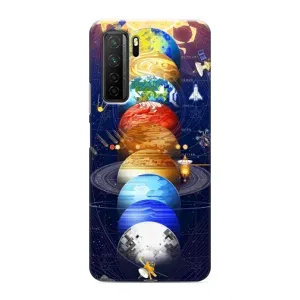 Чехол (ТПУ) с планетами на Honor 30s (Арт планети)