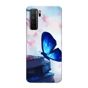 Силіконовий бампер з картинкою звірів для Honor 30s (Метелик синій)