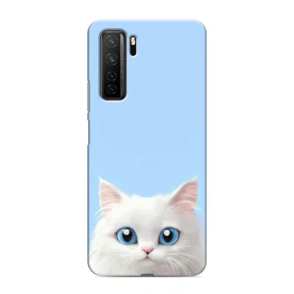 Чехол с рисунком «Белый кот» для Honor 30s Чехол с рисунком «Белый кот» для Honor 30s
