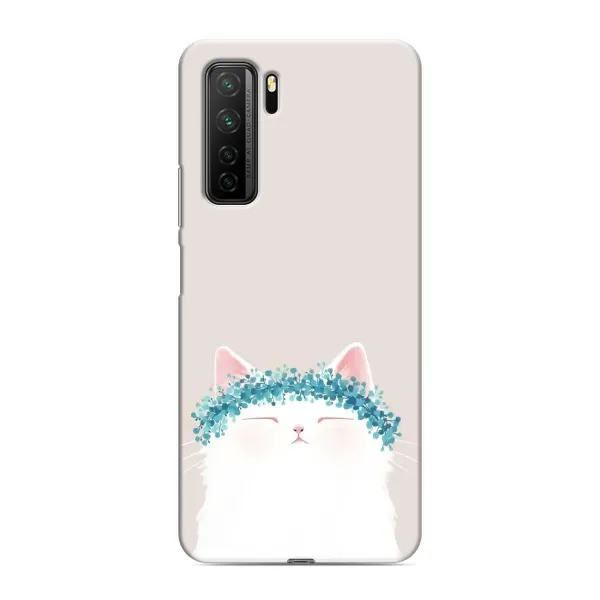 Чехол с рисунком «Белый котик» для Honor 30s Чехол с рисунком «Белый котик» для Honor 30s