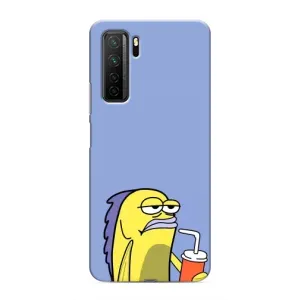 Бампер с принтом Мемы для Honor 30s (Безразличие)