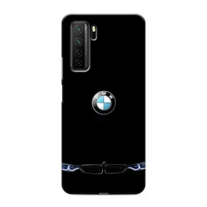 Силіконовий бампер з картинкою машини на Honor 30s (Чорний BMW)