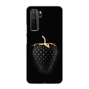 Чехол с изображением вкусной еды для Honor 30s (Чёрная клубника)