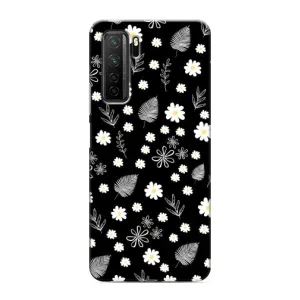 Чохли з тематикою "КВІТИ" на Honor 30s (цвітіння на чорному)