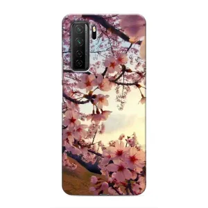 Чехол с принтом САКУРЫ на Honor 30s (Цветущая сакура)