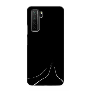 Чехол с картинками на черном фоне для Honor 30s (Дорога)