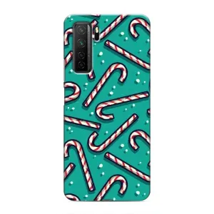 Силиконовый бампер на рождество для Honor 30s (Леденцы)