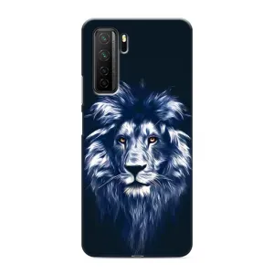 Чохол з картинкою на Honor 30s (Лев – синій)