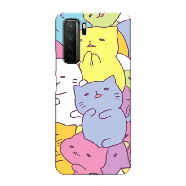 Чехол с рисунком «Милые котики» для Honor 30s