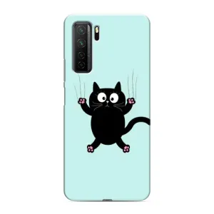 Силіконовий чохол з котиком для Honor 30s (Падаючий кіт)