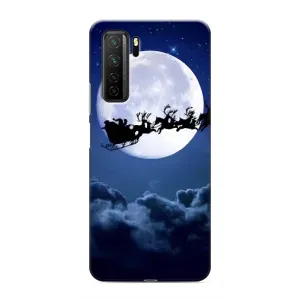 Чехол Санта Клаус для Honor 30s (Санта - луна)