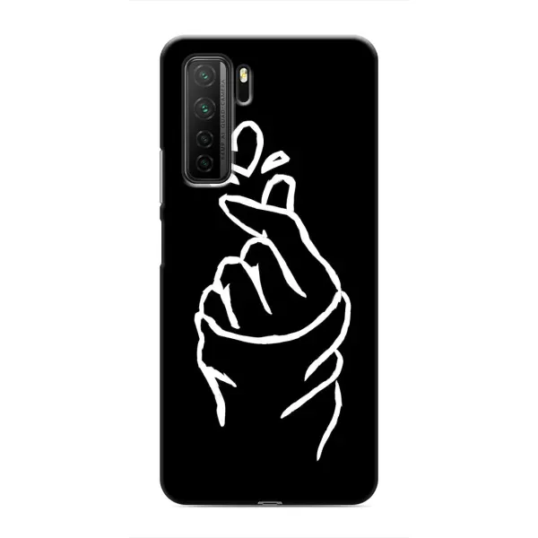 Чехол с рисунком «Сердце на черном» для Honor 30s Чехол с рисунком «Сердце на черном» для Honor 30s
