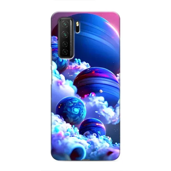 Чехол с рисунком «Синие планеты» для Honor 30s Чехол с рисунком «Синие планеты» для Honor 30s