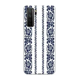 Силіконовый Чохол на Honor 30s з картинкой Вишиванки (Синя вишиванка)