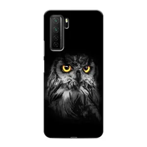 Чохли з принтом СОВИ для Honor 30s (Сова на чорному)