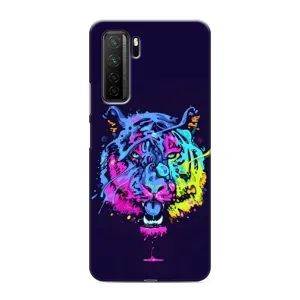 Силіконовий бампер з картинкою звірів для Honor 30s (Тигр-Арт)