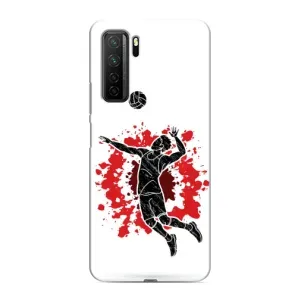 Чехлы с принтом Спортивная тематика для Honor 30s (Волейболист)