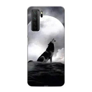Чохол з Вовком на Honor 30s (Вовк і місяць)