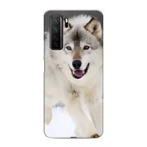 Чохол з Вовком на Honor 30s (Вовк біжить по снігу)