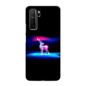 Силіконовий бампер з картинкою звірів для Honor 30s (Яскравий олень)