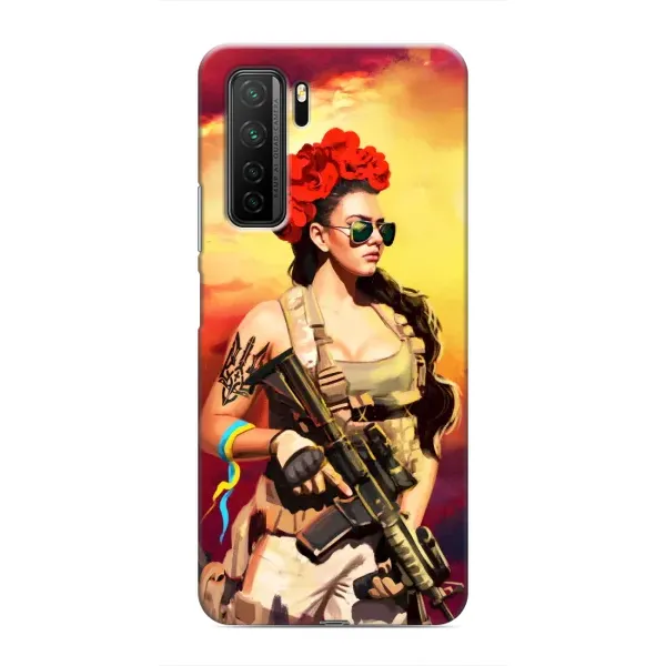 Чехол с рисунком «Женщина солдат» для Honor 30s