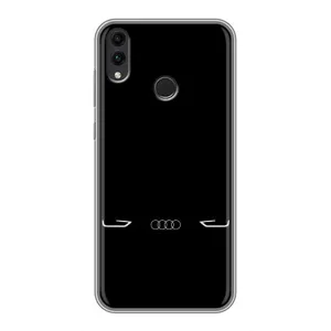 Силіконовий бампер з картинкою машини на Huawei Honor 8C (Сілует Audi)