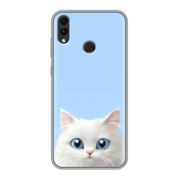 Чехол с рисунком «Белый кот» для Huawei Honor 8C Чехол с рисунком «Белый кот» для Huawei Honor 8C