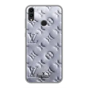 Текстурный Чехол Louis Vuitton для Хонор 8С (Белый ЛВ)