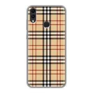 Чехол с Брендами одежды на Хонор 8С (Burberry стиль)