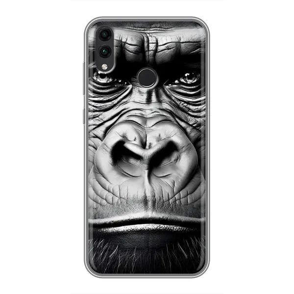Чехол с рисунком «Черная обезьяна» для Huawei Honor 8C Чехол с рисунком «Черная обезьяна» для Huawei Honor 8C