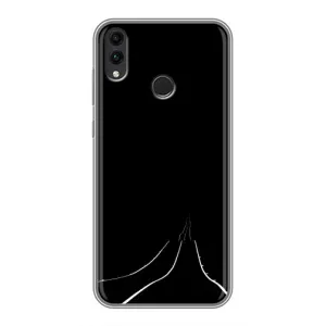 Чехол с картинками на черном фоне для Huawei Honor 8C (Дорога)
