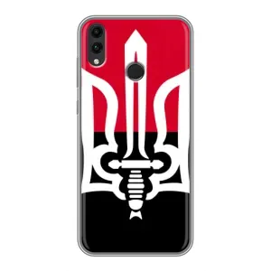 Чохли УПА (Червоно-Чорний) на Huawei Honor 8C (Герб України)