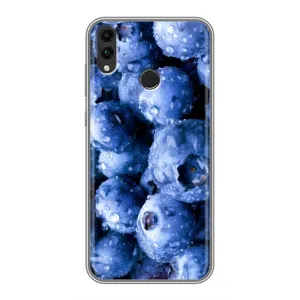 Чехол с изображением вкусной еды для Huawei Honor 8C (Голубика)