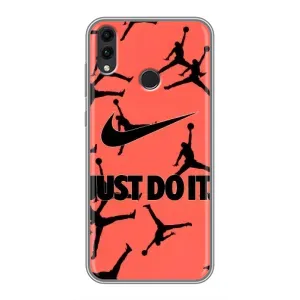 Силиконовый Чехол Nike Air Jordan на Хонор 8С (Just Do It)