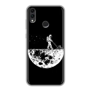 Силіконовый Чохол з принтом "Космонавти" на Huawei Honor 8C (Космонавт)