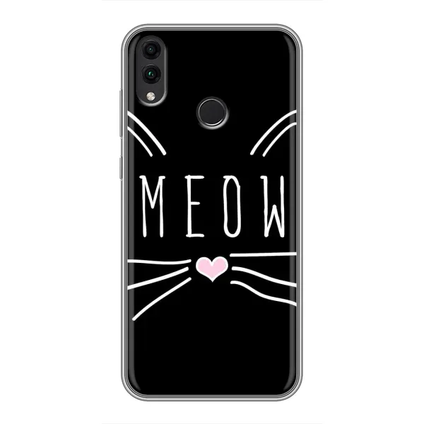 Чехол с рисунком «КОТИК MEOW» для Huawei Honor 8C