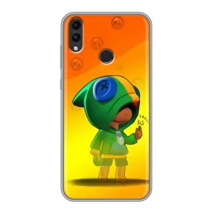 Чехол Бравл Старс для Huawei Honor 8C (LEON в кофте)