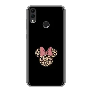 Чехол с леопардовым принтом на Huawei Honor 8C (Леопардовая Минни)