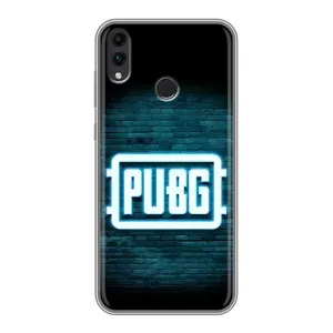 Чохол (TPU) з картинкою "Лого Пабг" на Хонор 8С (Лого PUBG)