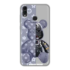Силиконовый чехол для Huawei Honor 8C (Медведь Louis Vuitton)