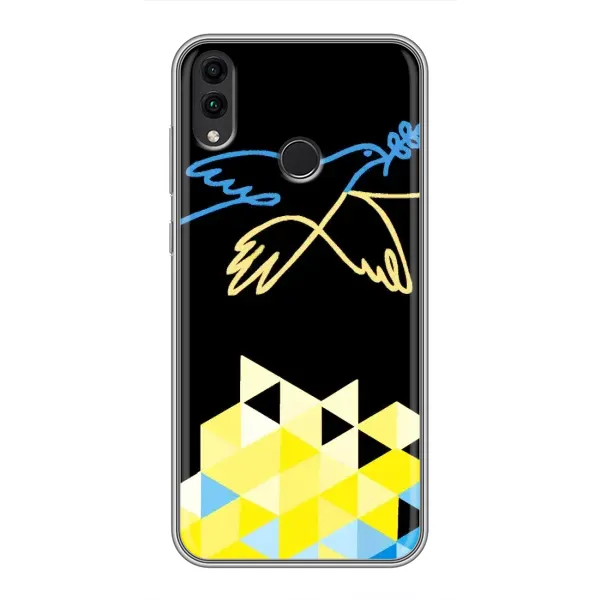 Чехол с рисунком «Мир для Украины» для Huawei Honor 8C Чехол с рисунком «Мир для Украины» для Huawei Honor 8C