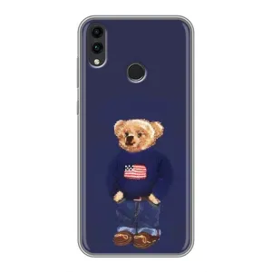 Чехлы Мишка Тедди для Хонор 8С (Мишка USA)