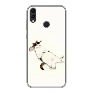 Чехол на тематику: Коты для Huawei Honor 8C (Отдых)